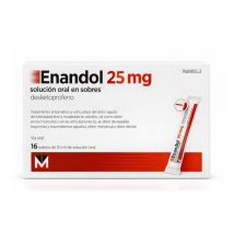 Enandol 25 Mg Solución Oral 16 Sobres