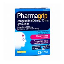 Pharmagrip Congestión 600/10 Mg 10 Sobres