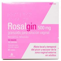 Rosalgin 500 Mg Solución Vaginal 20 Sobres