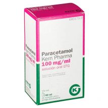 Paracetamol Kern Pharma 100 Mg/ml Solución Oral 60 Ml