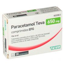 Paracetamol Teva 650 Mg 20 Comprimidos