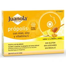 Juanola Própolis Con Miel, Zinc Y Vitamina C, 24 Pastillas Blandas