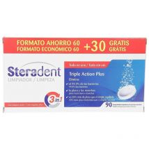 Steradent Triple Acción 60+30 U
