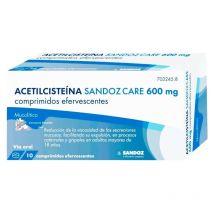 Acetilcisteína Sandoz Care 600 Mg 10 Comprimidos Efervescentes