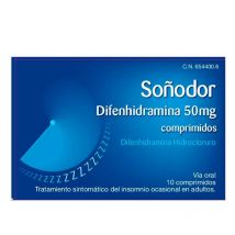Soñodor Difenhidramina 50 Mg 10 Comprimidos