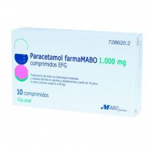 Paracetamol Farmamabo 1000 Mg, 10 Comprimidos Efg