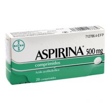 Aspirina 500 Mg Adultos 20 Comprimidos