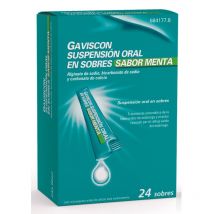 Gaviscon Suspensión Oral 24 Sobres Sabor Menta