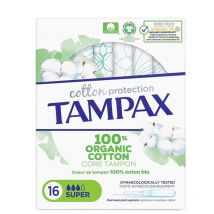 Tampax Cotton Protección Super 16 Unidades