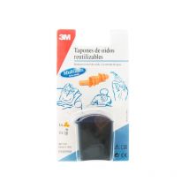 3m Tapones Oídos Reutilizables Agua 2 Unidades