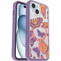 Coque iPhone 14 et iPhone 15 | Symmetry Series pour MagSafe Butterfly Flutter