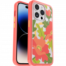 Coque iPhone 14 et iPhone 15 | Symmetry Series pour MagSafe Quilted Poppies