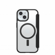 Coque iPhone 15, iPhone 14 et iPhone 13 | React Series Folio pour MagSafe Black Crystal