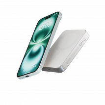 Zens Qi2 Batterie Externe | Slim Aluminium Powerbank Qi2 10k mAh White