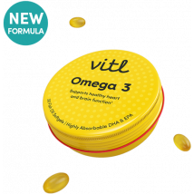 Vitl Omega 3 (Antarctic Krill, 30 softgels)