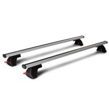 Pack complet 2 Barres de toit + fixations - Wabb Freedom Alu - pour Fiat Idea