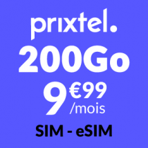 Forfait mobile 200Go Prixtel