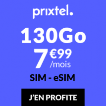 Forfait mobile 130Go Prixtel