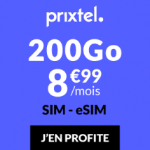 Forfait mobile 200Go Prixtel