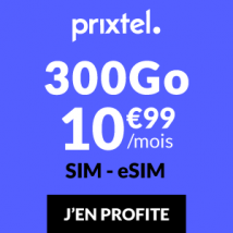Forfait mobile 300Go Prixtel
