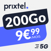 Forfait mobile 200Go Prixtel