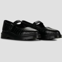 Ballerines Dr. Martens Elphie MJ Mary Jane Shoe Black New Vibrance Croco