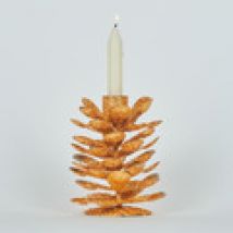 Kerst decoraties Bizzotto  P.CANDELA 1P PINEAL ORO H10
