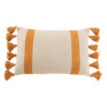 Kussens J-line  COUSSIN PLAG RAY RECT COT OCRE (40x60x12cm)