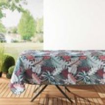 Tafelkleed Douceur d intérieur  NAPPE RECTANGLE 150 x 240 CM POLYESTER IMPRIME JACALA BLEU