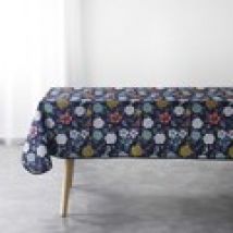 Tafelkleed Douceur d intérieur  NAPPE RECTANGLE 150 x 240 CM POLYESTER IMPRIME LILY BLEU