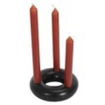 Kandelaars, kaarshouders The home deco factory  SUPPORT 3 BOUGIES NOIR M24