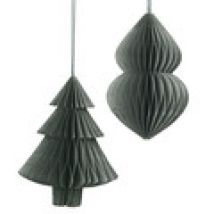 Kerst decoraties Broste Copenhagen  DECO 'CHRISTMAS MIX' PAPIER X2