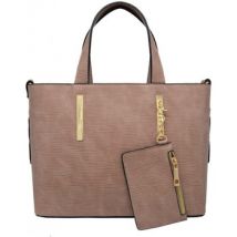 Sac à main Crazychic Sac à Main Fourre-Tout Cuir Epi Rigide