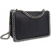 Sac Bandouliere Crazychic Sac Bandoulière Chaînes Matelassé Serpent Python