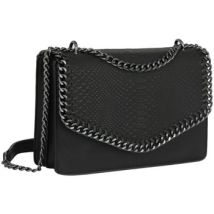 Sac Bandouliere Crazychic Sac Bandoulière Chaînes à Rabat Serpent Python