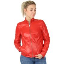 Blouson Akhesa Blouson en cuir réversible ref_45894 Rouge