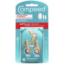 Soins mains et pieds Compeed Pansements Anti-ampoules, Assortis, 3 Tailles, 5 Unités