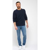Pull Main Road 650 Pull col rond, manches raglan - Marine - 100% recycl