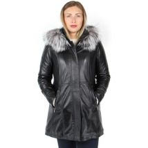 Blouson L'univers Du Luxe Veste longue ref_50118 noir