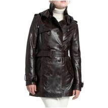 Blouson Giorgio Veste trench cuir ref 50589 Chocolat
