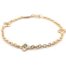 Bracelets Bijoux Basques Bracelet trois croix basques plaqué-or