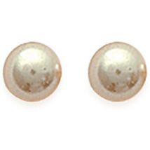 Boucles oreilles Brillaxis Boucles d'oreilles perle blanche 4 mm