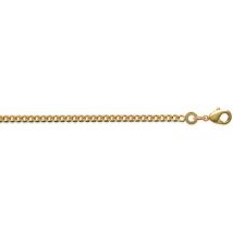 Collier Brillaxis Chaîne maille gourmette 60 cm plaqué or