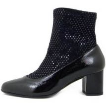 Boots Vernissage Femme Chaussures, Bottine, Cuir Brillant Douce - 9844