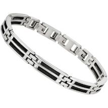 Bracelets Lotus Bracelet Style Men in Black acier