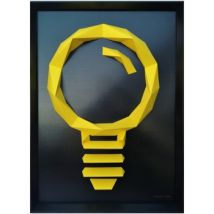 Tableaux, toiles Polygone Origami Ampoule