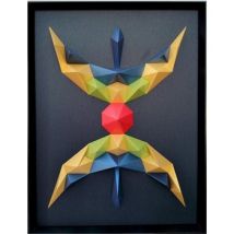 Tableaux, toiles Polygone Origami Yaz Signe Berbère