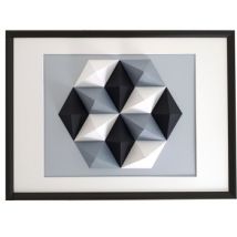 Tableaux, toiles Polygone Origami Hexagone