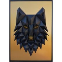 Tableaux, toiles Polygone Origami Loup