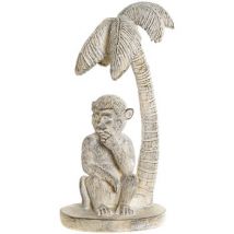Statuettes et figurines Item International Statuette Singe et Palmier